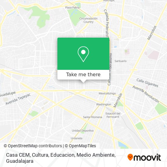 Casa CEM, Cultura, Educacion, Medio Ambiente map