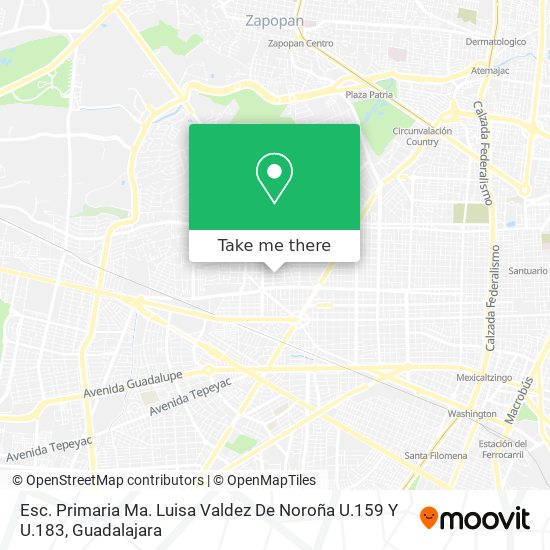 Mapa de Esc. Primaria Ma. Luisa Valdez De Noroña U.159 Y U.183