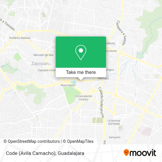Code (Avila Camacho) map