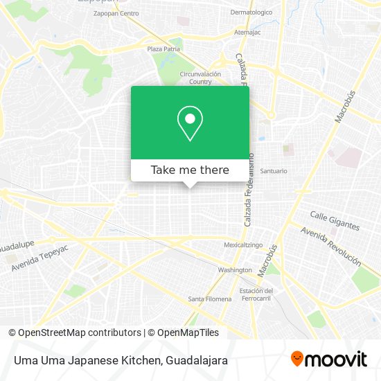 Uma Uma Japanese Kitchen map