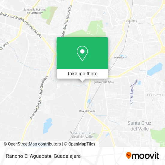 Rancho El Aguacate map