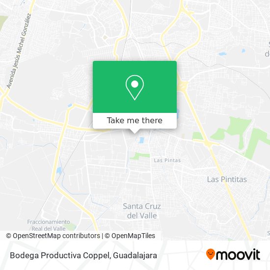 Bodega Productiva Coppel map