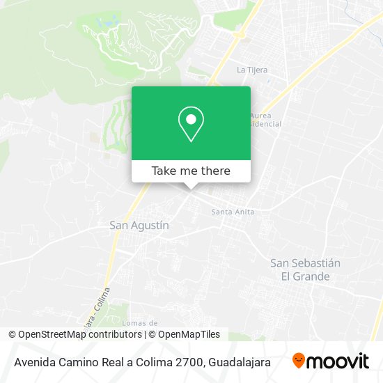 Avenida Camino Real a Colima 2700 map