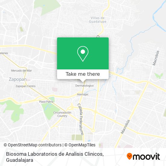 Mapa de Biosoma Laboratorios de Analisis Clinicos