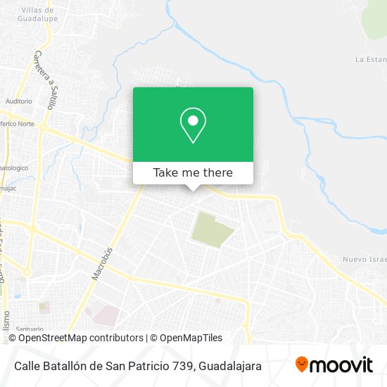 Calle Batallón de San Patricio 739 map
