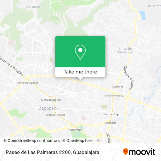 Paseo de Las Palmeras 2200 map