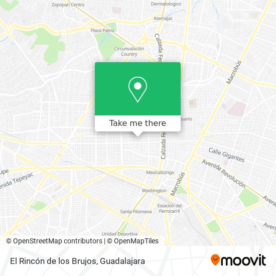El Rincón de los Brujos map