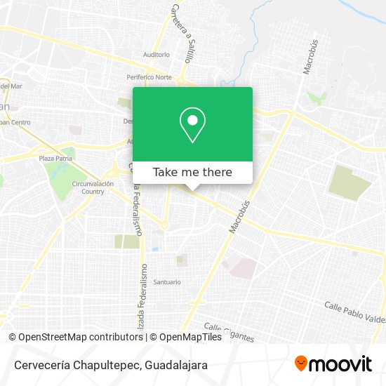 Cervecería Chapultepec map