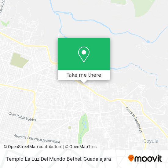 Templo La Luz Del Mundo Bethel map
