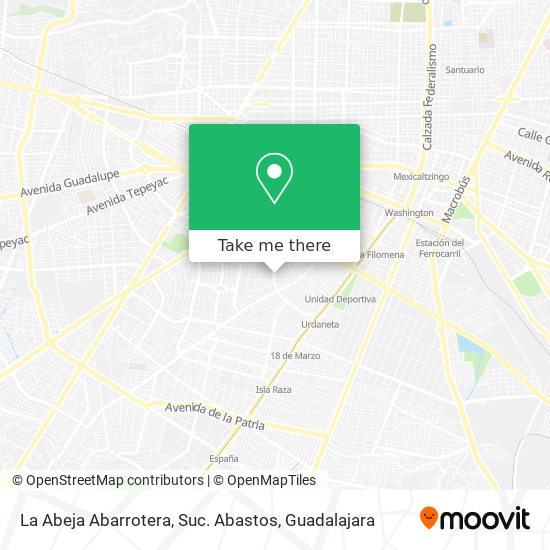 La Abeja Abarrotera, Suc. Abastos map