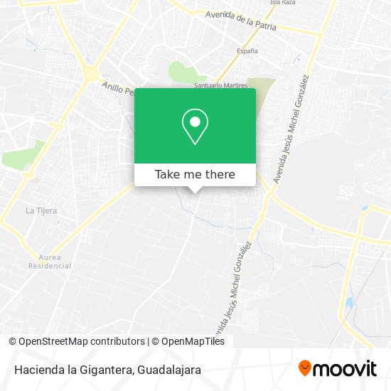Mapa de Hacienda la Gigantera
