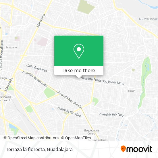 Mapa de Terraza la floresta