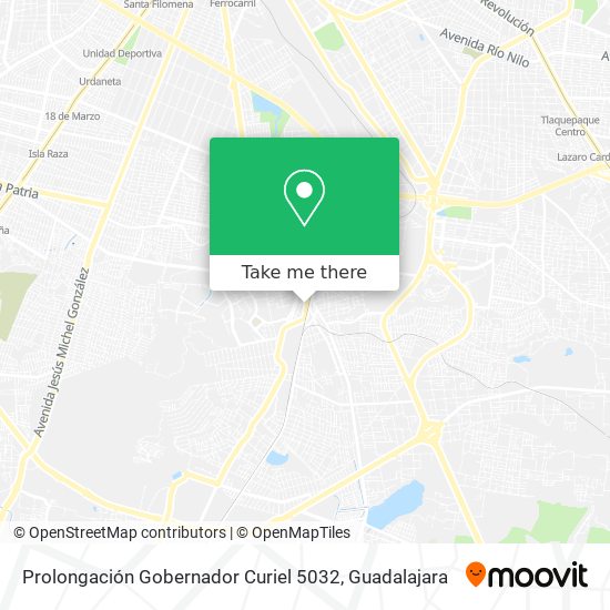 Mapa de Prolongación Gobernador Curiel 5032