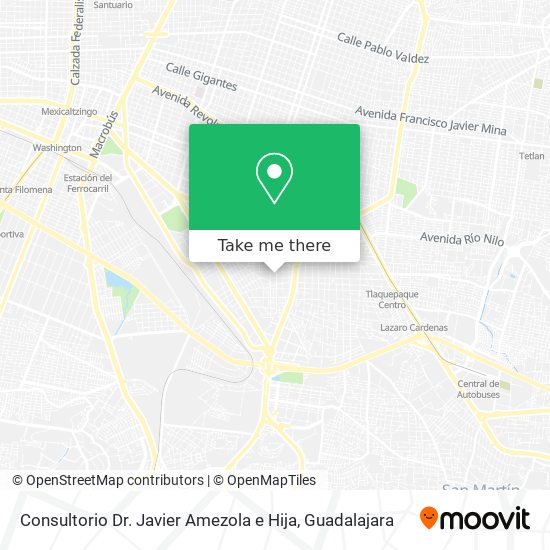 Consultorio Dr. Javier Amezola e Hija map