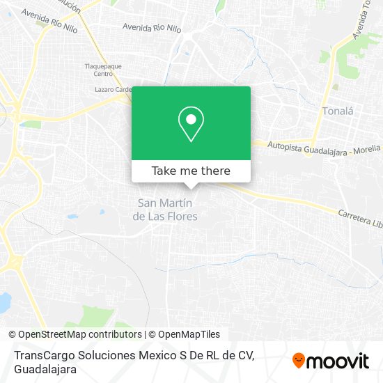 Mapa de TransCargo Soluciones Mexico S De RL de CV