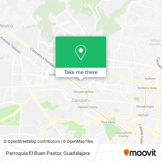 Mapa de Parroquia El Buen Pastor