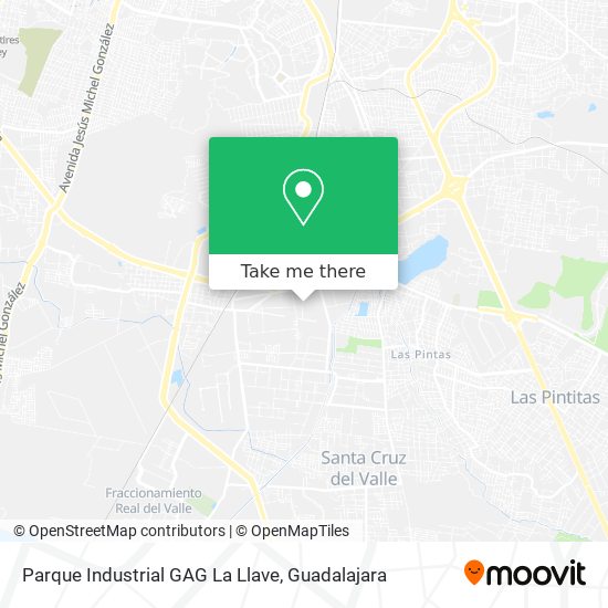 Mapa de Parque Industrial GAG La Llave