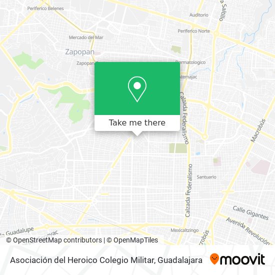 Mapa de Asociación del Heroico Colegio Militar