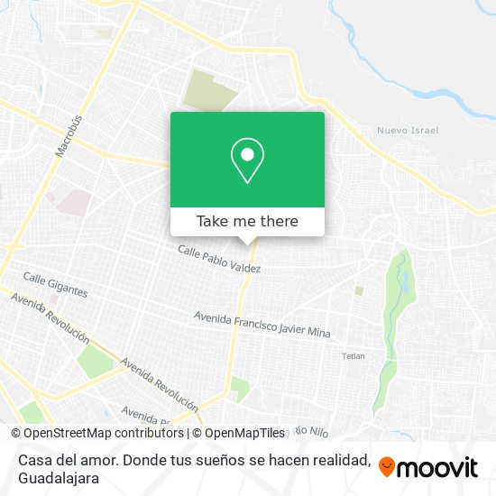 Casa del amor. Donde tus sueños se hacen realidad map