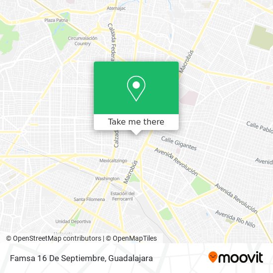 Famsa 16 De Septiembre map