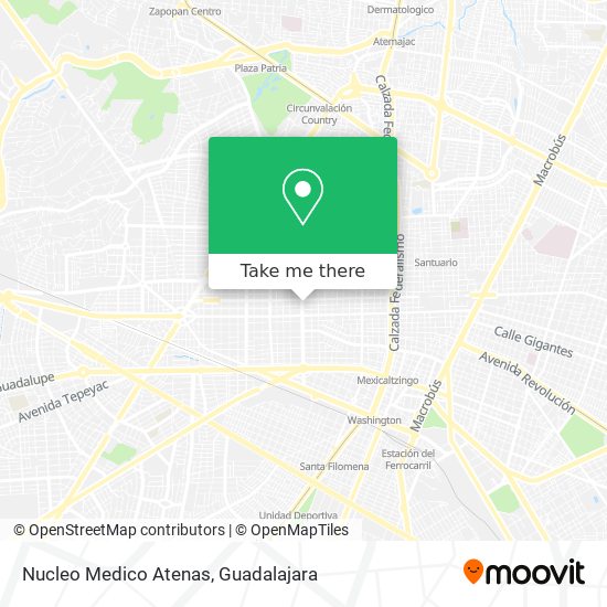 Nucleo Medico Atenas map