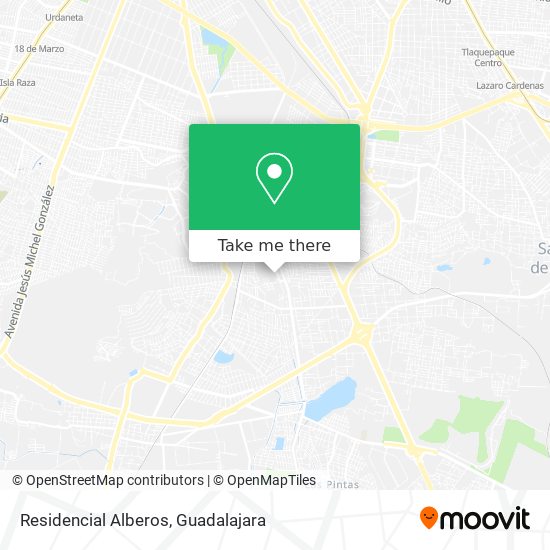 Residencial Alberos map