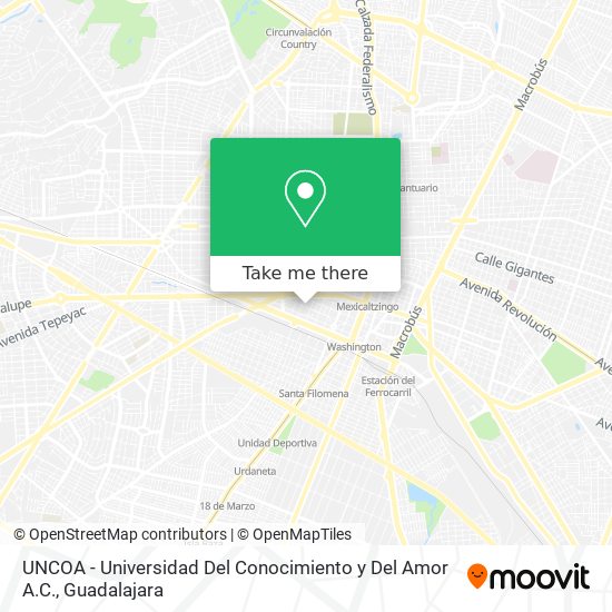 UNCOA - Universidad Del Conocimiento y Del Amor A.C. map