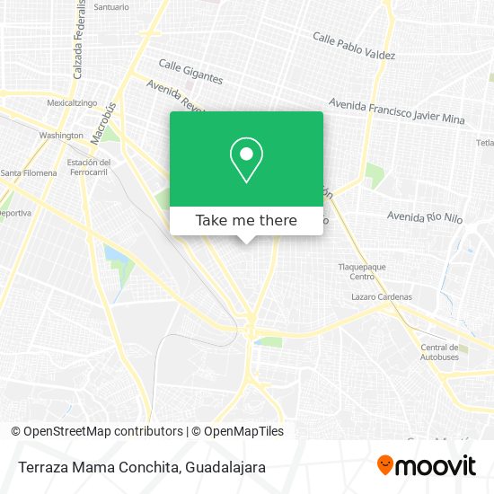 Mapa de Terraza Mama Conchita