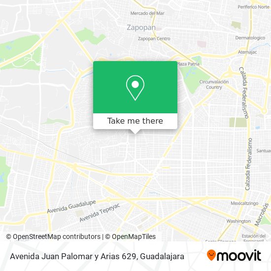 Mapa de Avenida Juan Palomar y Arias 629