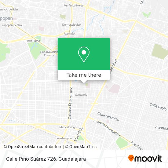Calle Pino Suárez 726 map
