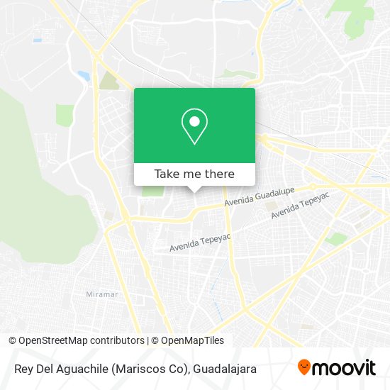 Rey Del Aguachile (Mariscos Co) map