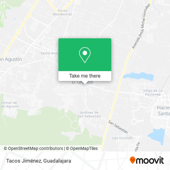 Tacos Jiménez map