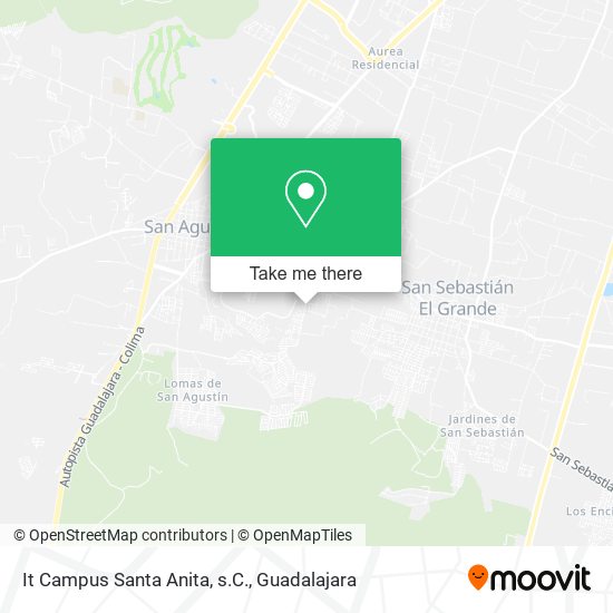 Mapa de It Campus Santa Anita, s.C.