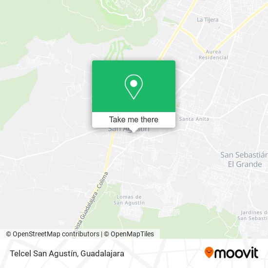 Telcel San Agustín map