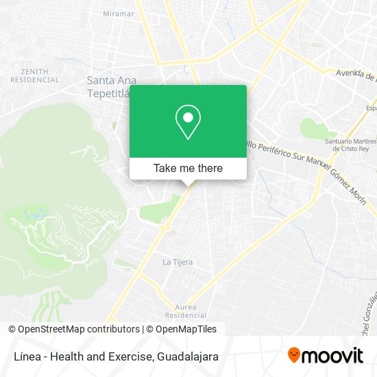 Línea - Health and Exercise map