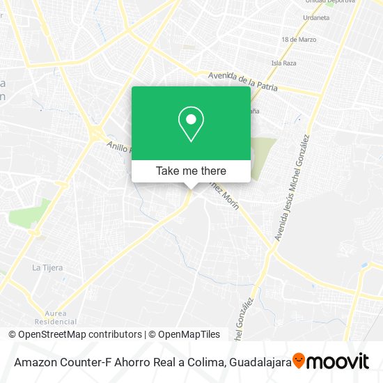 Mapa de Amazon Counter-F Ahorro Real a Colima