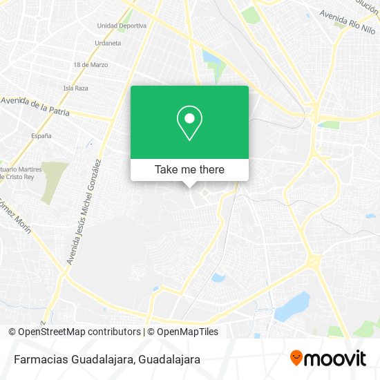 Mapa de Farmacias Guadalajara