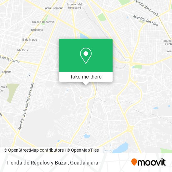 Tienda de Regalos y Bazar map