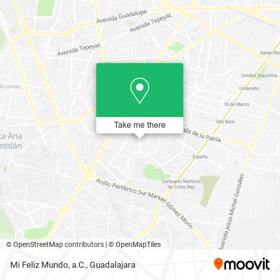 Mapa de Mi Feliz Mundo, a.C.