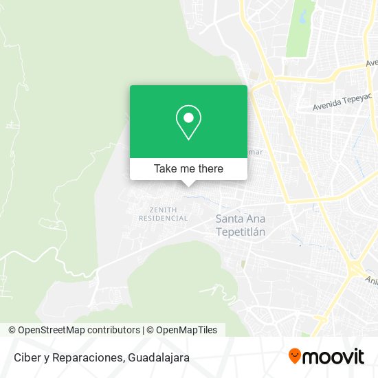 Ciber y Reparaciones map