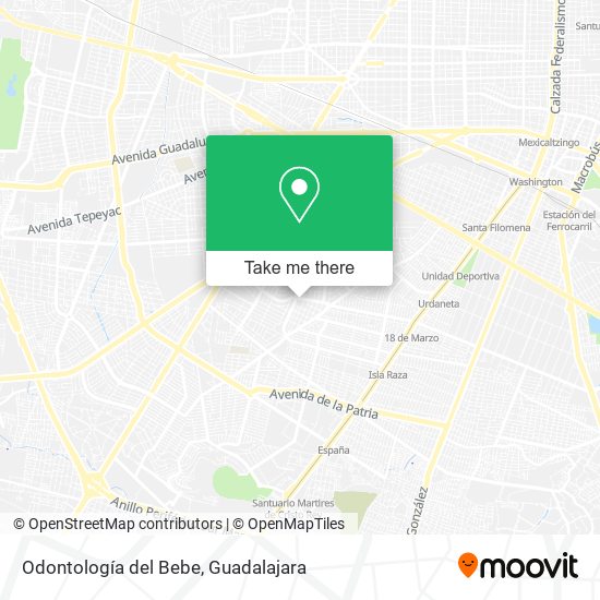 Odontología del Bebe map