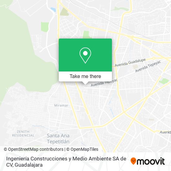 Ingeniería Construcciones y Medio Ambiente SA de CV map