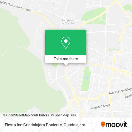 Fiesta Inn Guadalajara Poniente map