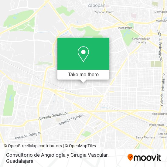Consultorio de Angiología y Cirugia Vascular map