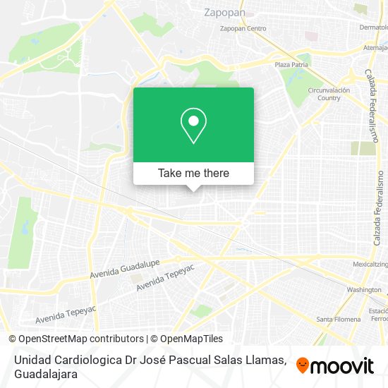 Unidad Cardiologica Dr José Pascual Salas Llamas map