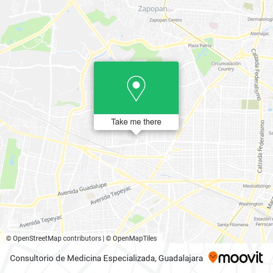 Consultorio de Medicina Especializada map
