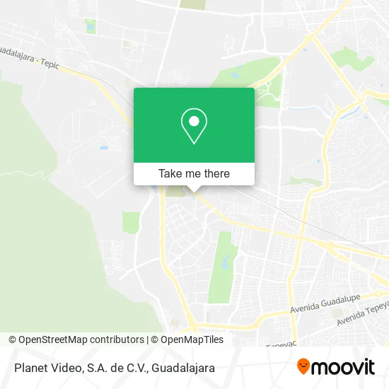 Planet Video, S.A. de C.V. map