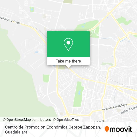 Centro de Promoción Económica Ceproe Zapopan map