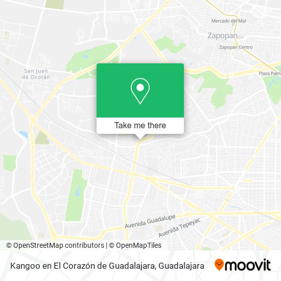 Kangoo en El Corazón de Guadalajara map