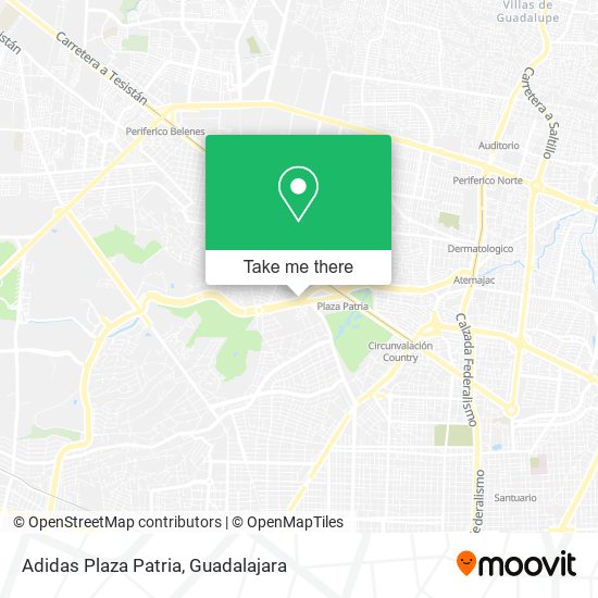 Adidas Plaza Patria map